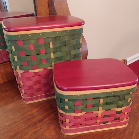 Longaberger Holiday Hearth Basket Set - Picture 8 of 8